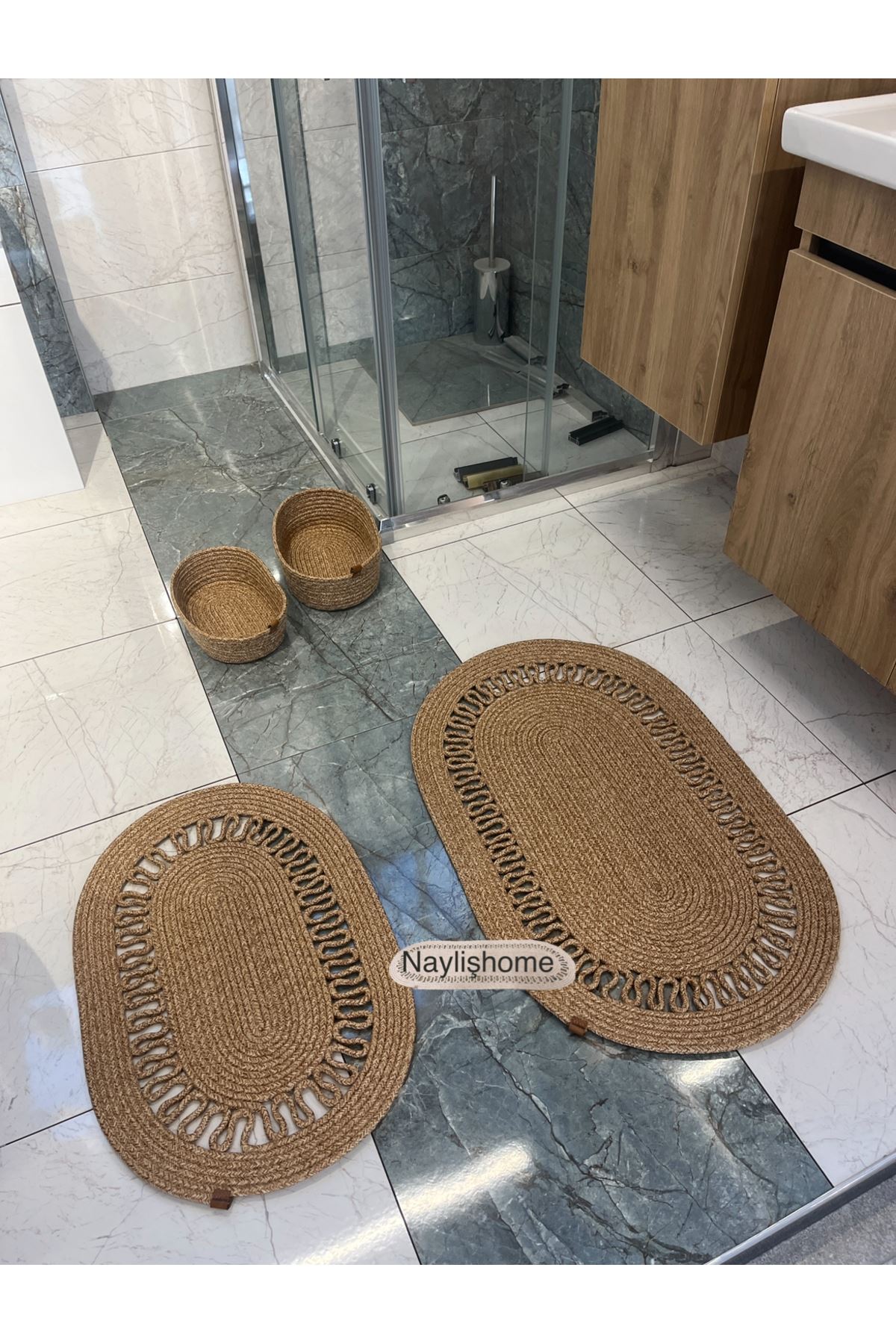 60x100 cm, 40x60 cm paspas ,4 lü banyo takımı. hediyelik, çeyizlik ,bohem, dekoratif ,organize