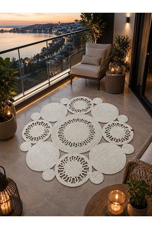 Hasır Jüt Hediyelik Çeyizlik Salon Mutfak Paspas-Kilim